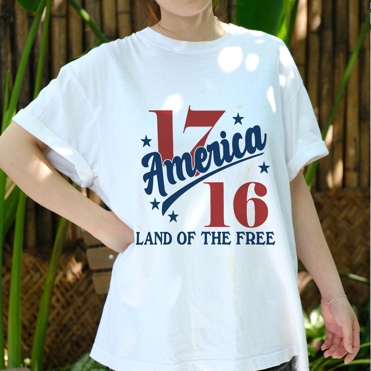 1776 America Land of the Free Shirt, Patriotic USA Tee, Vintage Fourth of July T-Shirt, Independence Day Freedom Graphic Tee