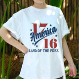 1776 America Land of the Free Shirt, Patriotic USA Tee, Vintage Fourth of July T-Shirt, Independence Day Freedom Graphic Tee