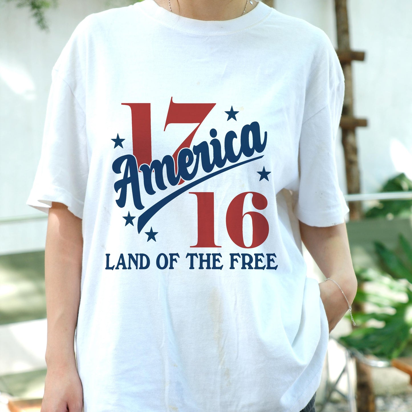1776 America Land of the Free Shirt, Patriotic USA Tee, Vintage Fourth of July T-Shirt, Independence Day Freedom Graphic Tee