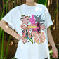 Cheerleader T-Shirt, Retro Cheer Squad Shirt, Pink Pom Pom Tee, Cute Spirit Wear, Cheer Mom Gift, Cheerleading Graphic Top