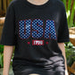 USA 1776 Shirt, Patriotic American Flag Stars Tee, Vintage 4th of July T-Shirt, Independence Day Outfit, Freedom Graphic USA Top