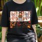 Fall For Jesus Shirt, Christian Pumpkin Tee, Faith Autumn T-Shirt, Religious Fall Graphic Tee, He Never Leaves, Church Outfit