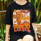 Fall For Jesus Shirt, He Never Leaves Tee, Christian Pumpkin T-Shirt, Faith Autumn Top, Religious Fall Graphic Tee, Church Outfit