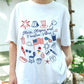 Stars Stripes and Freedom Vibes Shirt, 4th of July Graphic Tee, Patriotic Food and Fireworks Shirt, USA Independence Day T-Shirt