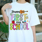 Happy First Day of School Shirt, Back to School T-Shirt for Teachers Kids Students, Cute Colorful School Graphic Tee, First Day Gift