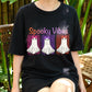 Spooky Vibes Ghost Shirt, Cute Halloween T-Shirt for Women, Retro Girly Ghost Tee, Fall Aesthetic Shirt, Funny Halloween Outfit