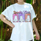 Spooky Vibes Ghost Shirt, Cute Halloween T-Shirt for Women, Retro Girly Ghost Tee, Fall Aesthetic Shirt, Funny Halloween Outfit