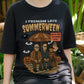 I Freaking Love Summerween Shirt, Funny Horror Character Tee, Halloween in Summer T-Shirt, Retro Slasher Ice Cream Shirt, Spooky Beach Tee