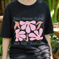 Basic Human Rights Shirt, Feminist Activism Tee, Retro Floral Political T-Shirt, Social Justice Graphic Top, Equality Awareness Gift