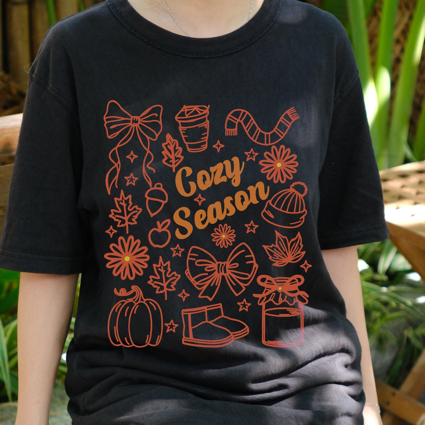 Cozy Season Shirt, Cute Fall T-Shirt, Autumn Cozy Tee, Pumpkin Spice Shirt, Cute Coffee Shirt, Fall Fashion Gift, Autumn Aesthetic
